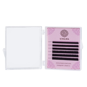 Черные ресницы Enigma одна длина (6 линий)